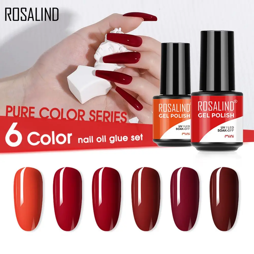 

6PCS New UV Semi Permanent Nail Polish Manicure Phototherapy Gel Gel Nail Polish Set Glitter Nail Gel Kits