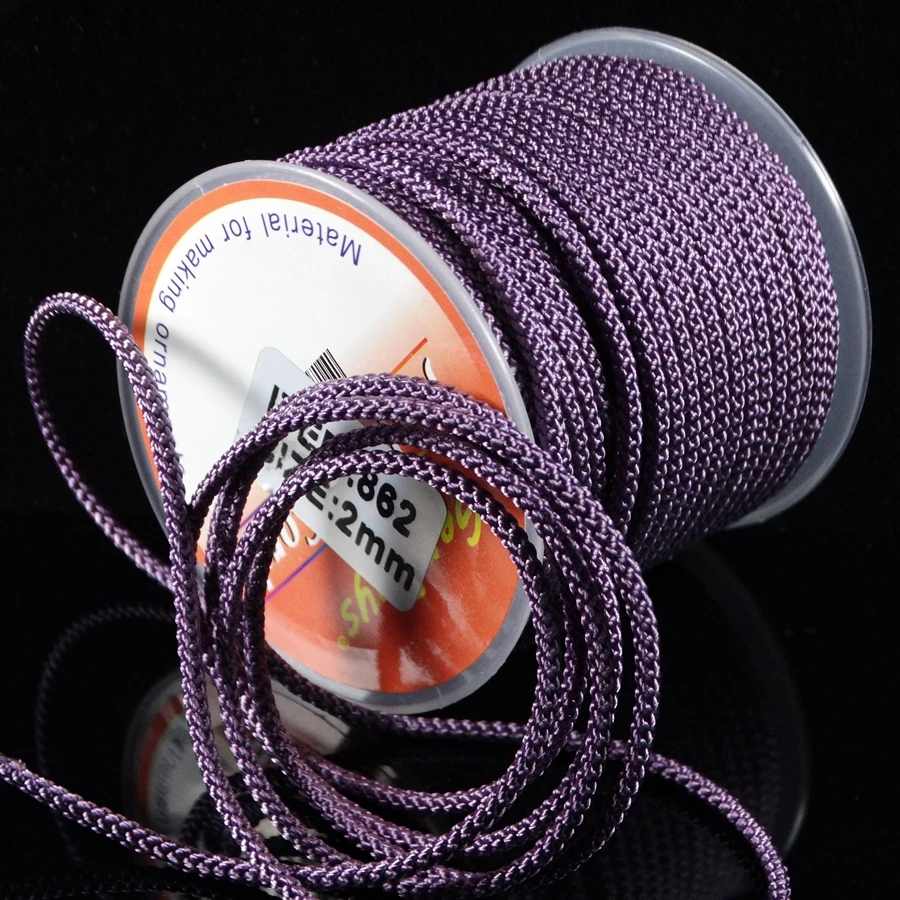 

Model 862 Jewelry thread DIY bracelet rope thread woven rope 2.3mm 20meter/roll color of Morandi strands line woven yarn strong