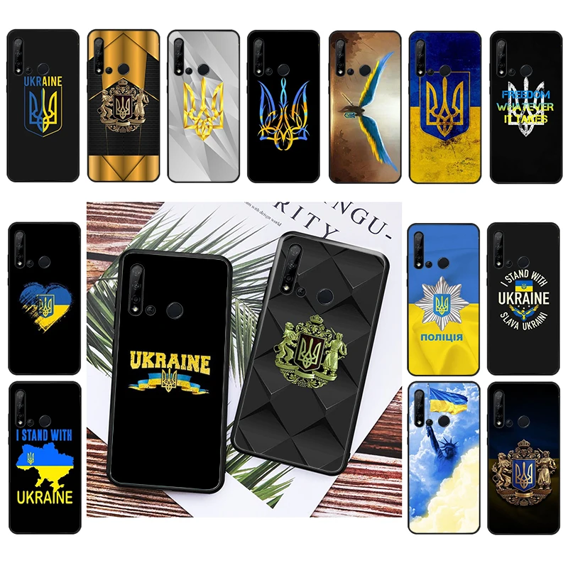 

Phone Case For Huawei P50 Pro P30 P40 Lite P40Pro P20 lite P10 Plus Mate 20 Pro Mate20 X Ukraine Flag