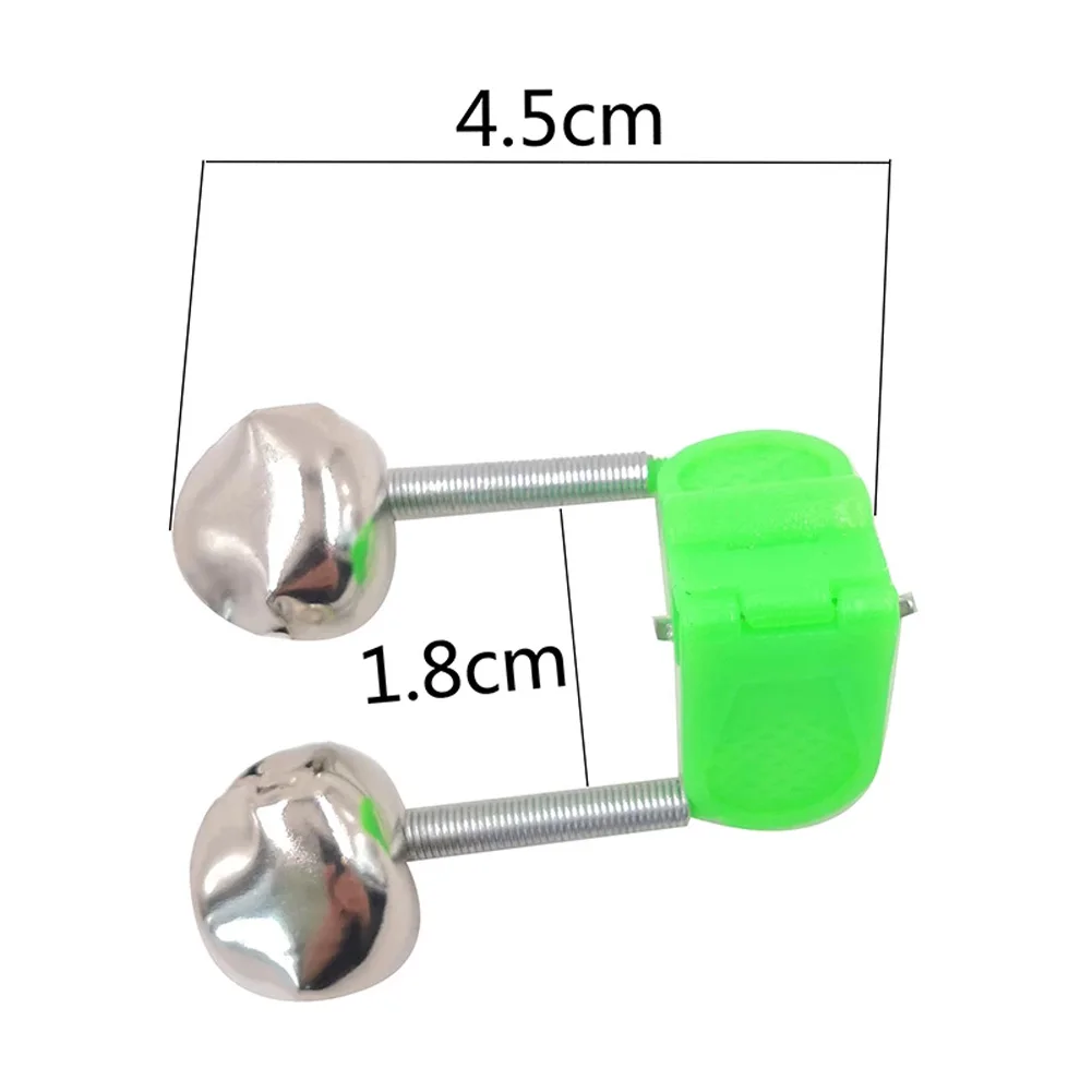 

Fishing Bells Sea Course Fishing Night Rod Tip Twin Bell Pole Clamp Tip Clip Ring Bite Alarm Pesca Iscas Fishing Accessories