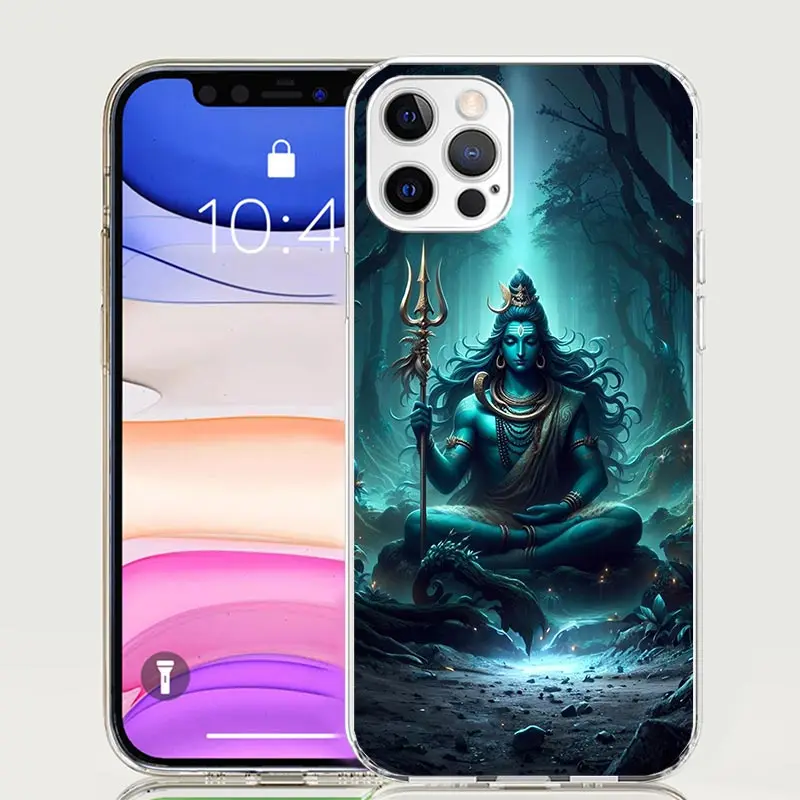 Чехол для телефона Lord Shiva Hindu God Buddha India Apple iPhone 16 15 14 13 12 11 Pro Max XS X 7 + 8 Plus SE с мягким