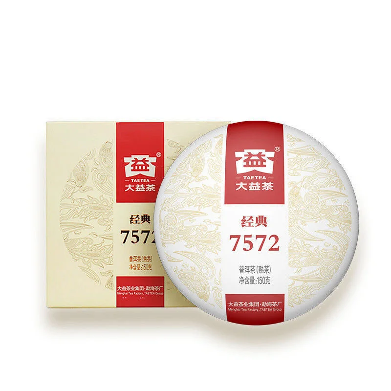 

Special Grade 2018yr TAETEA 7572 Dayi Ripe Pu Erh Chinese Tea Menghai Tea Batch Rripe Puer Chinese Tea Cake 150g Dropshipping