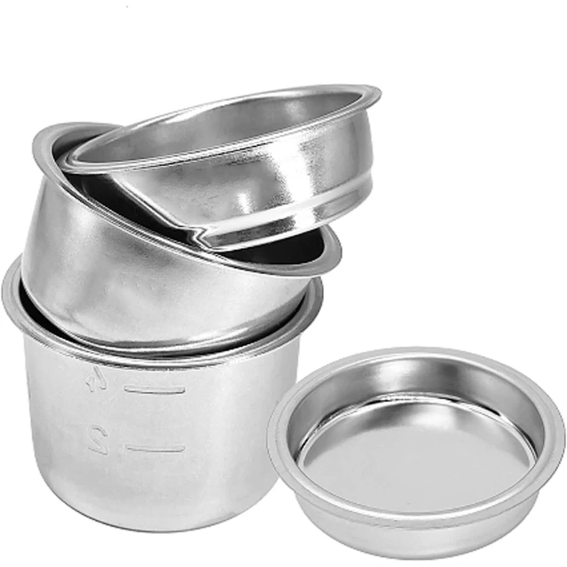 M2EE Cup Blind Bowl Корзина фильтра Дозирующие кольца для кофе Бездонные части Portafilter