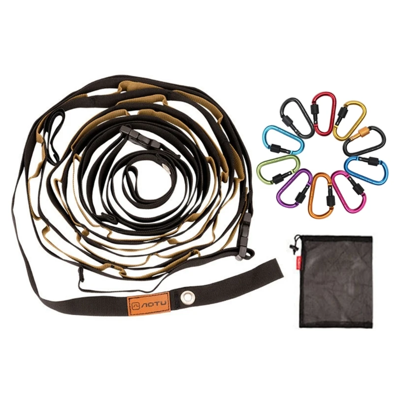 

Lightweight and Durable Lanyard Hanger Rope with Net Bag Great for Hanging Kitchen Supplies Clothes and Hammocks