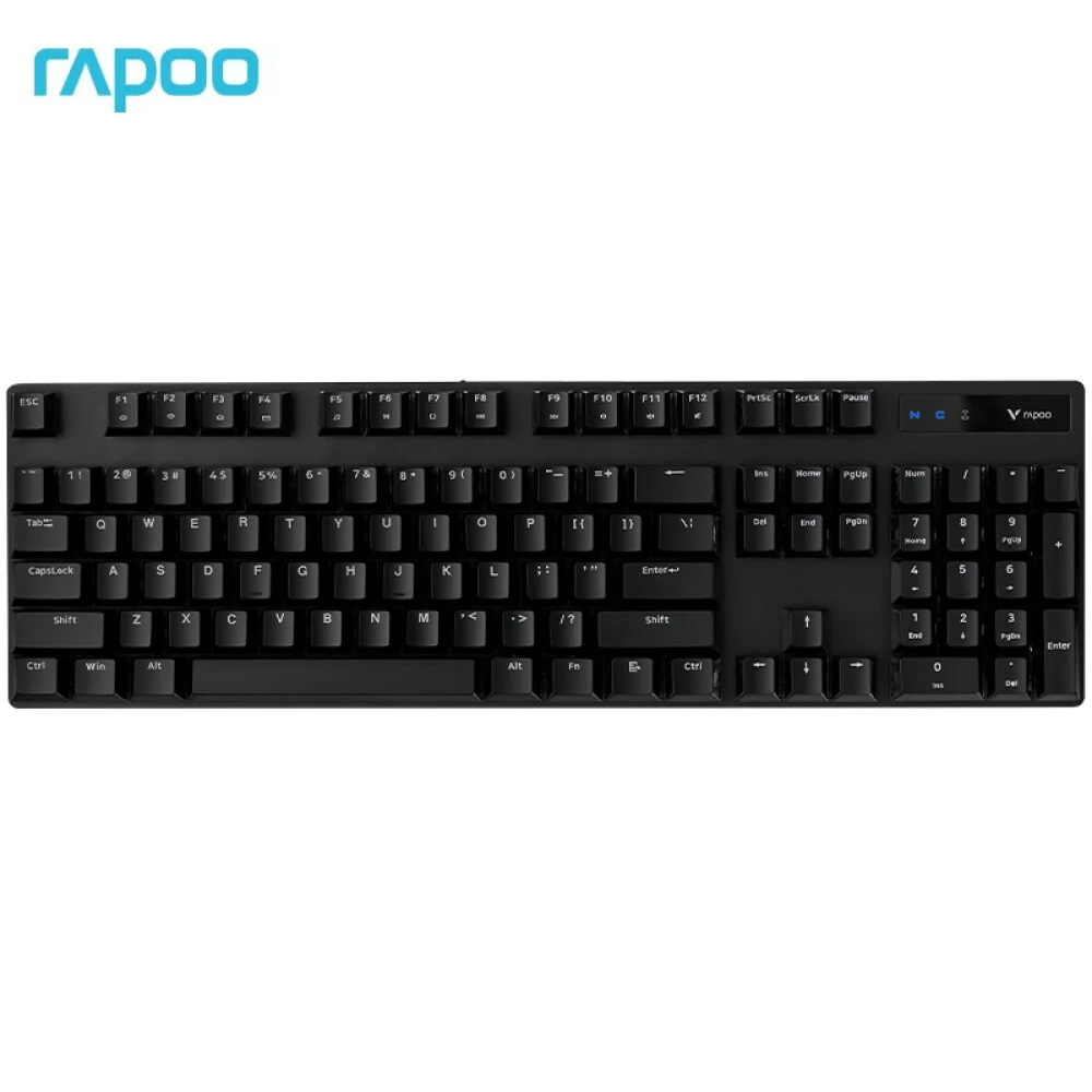 Original Rapoo V500PRO Wireless Dual-mode Mechanical Gaming Keyboard Wired/2.4G Wireless 104-Key Keyboard