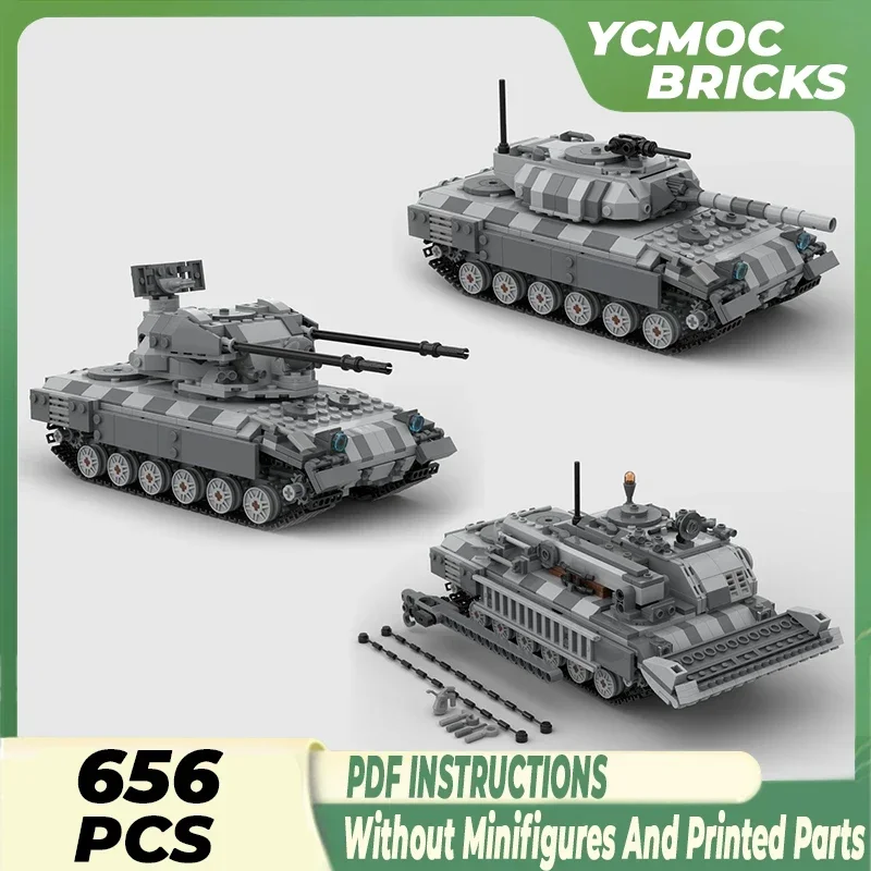 Модель военного транспортного средства Moc строительные кирпичи боевое поле