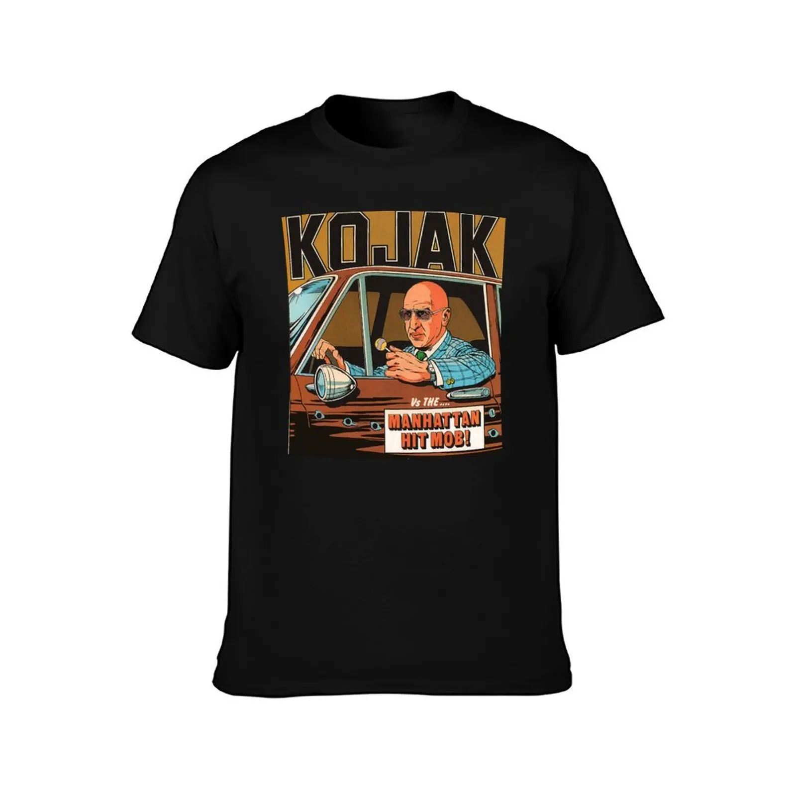 Фото Kojak-винтажная ретро-телевизионная футболка с детективом полицейского, 70-е годы, забавные футболки, мужская футболка для мужчин, футболка №2