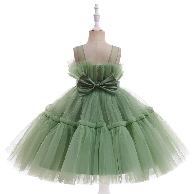 

Элегантное Сетчатое платье EACHIN для девочек, детские платья принцессы, детское бальное платье без рукавов, одежда для вечеринки, детское Тюлевое платье