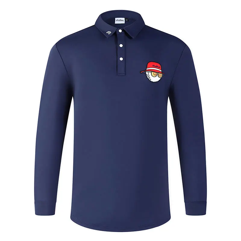 

Футболка мужская с длинным рукавом, быстросохнущая спортивная рубашка для гольфа, модная уличная одежда для гольфа, весна-осень