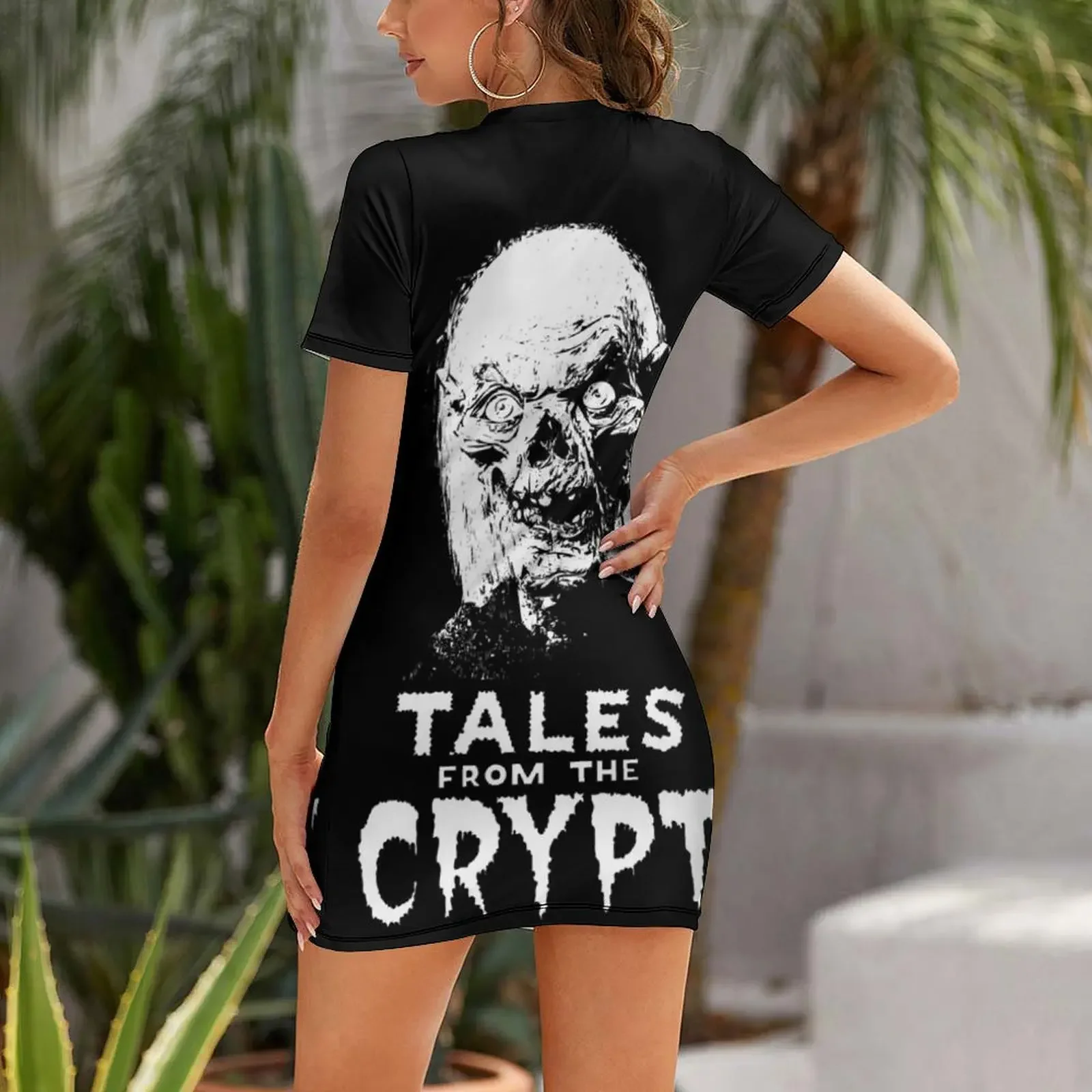 Фото Платье с короткими рукавами Tales from the Crypt, милое платье, платья для женщин, роскошное вечернее платье для женщин, платья для свадьбы, женские праздничные платья №2