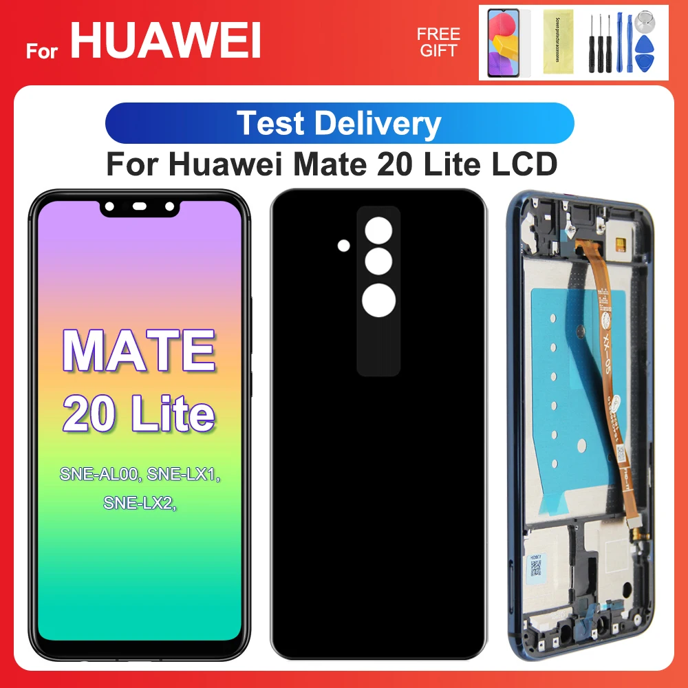 HUAWEI Mate 20 Lite 6 3-дюймовый ЖК-дисплей С Цифровым Сенсорным Преобразователем
