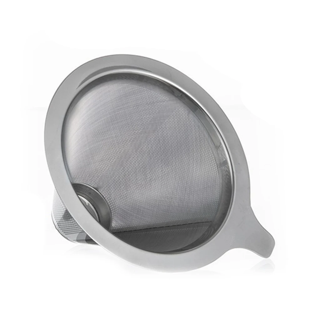 

Coffee Dripper Coffee Filter Cup Pour Over Coffee Tea Woking Office 1pc L13.9*7.9*3cm M11.8*6.1*3cm Mesh Silver