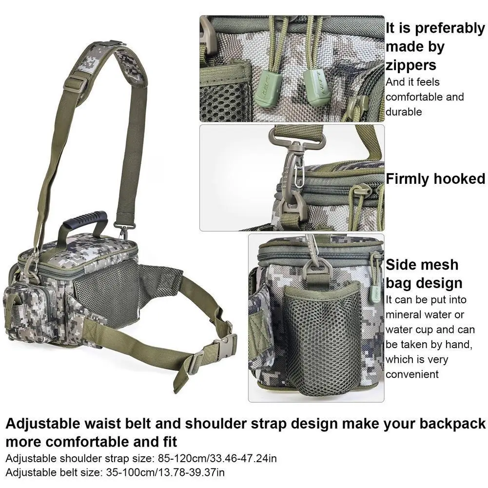 4.8l Waterproof Portable Fishing  Bag Large Capacity Multipurpose Bag For Outdoor Fishing Dropship enlarge