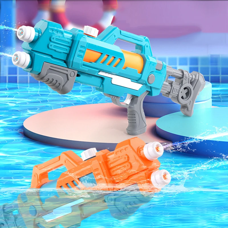 

Roclub 600ML Large Capacity Water Gun Summer Children's Double Nozzle Pull-out Waterguns Beach Swimming Pool Water Toys for Kids