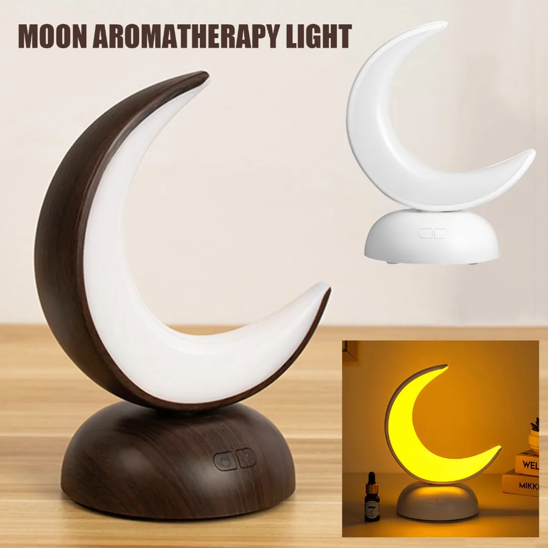 

Elegant Moon Aromatherapy Lamp USB Rechargeable Fragrance Machine Adjustable Night Light Bedroom Bedside Lamp Eye Protection