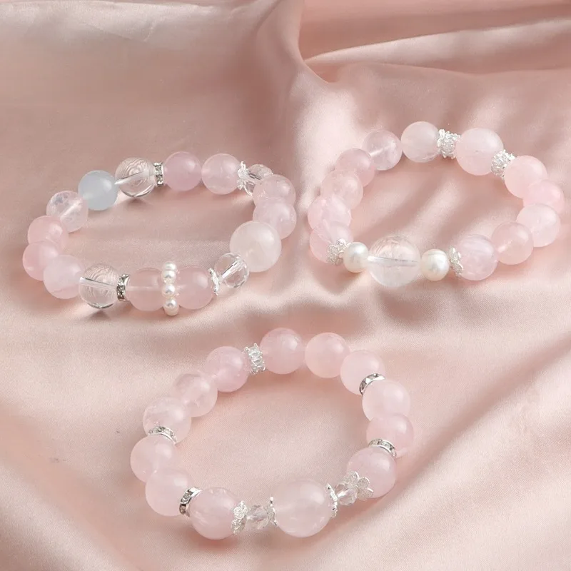 Minar Sweet 12 14 мм прозрачный розовый кристалл натуральный камень CZ циркон