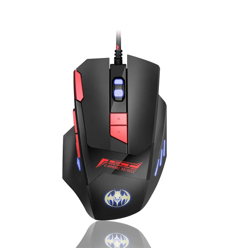 

7 colors RGB LED Backlight 6400 DPI Durable Computer Gaming Mouse 8 buttons USB Wired Game Mouse mice For PC Laptop Gamer