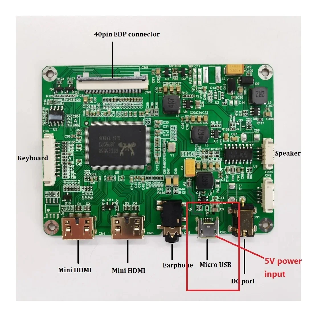 Фото Плата контроллера EDP 2, совместимая с mini HDMI, micro USB для TV140FHM-NH2 TV140FHM-NH0 TV140FHM-NH1, 14-дюймовая светодиодная панель, комплект для самостоятельной сборки экрана №2