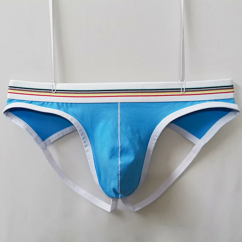 

2pcs Underpant Pure Cotton Men's U Convex Double Thongs Cotton Breathable Comfortable Pouch T Pants Spot Wholesale Spring Summer