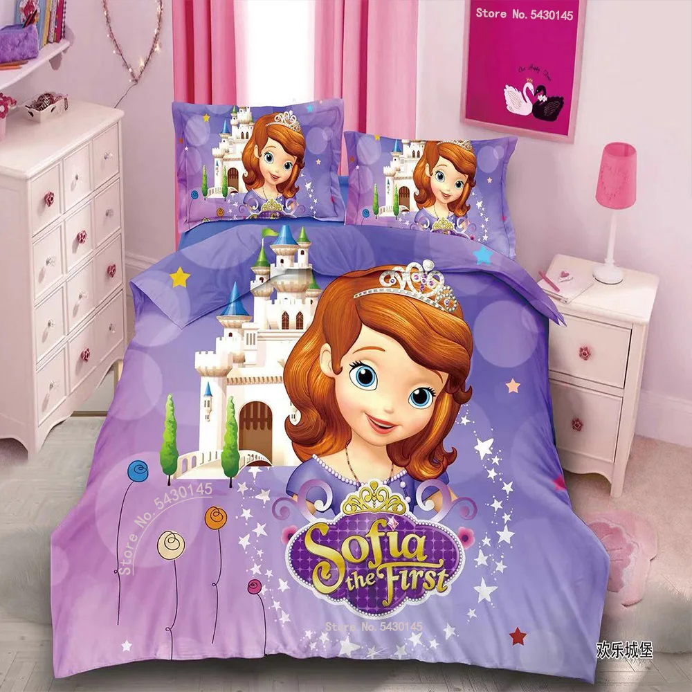 

Комплект постельного белья с пододеяльником и изображением героев Диснея: Холодное сердце, Эльза, Рапунцель, принцесса, для девочек и мальчиков, одинарное и двойное постельное белье, наволочки для кровати 0,9 м-1,2 м