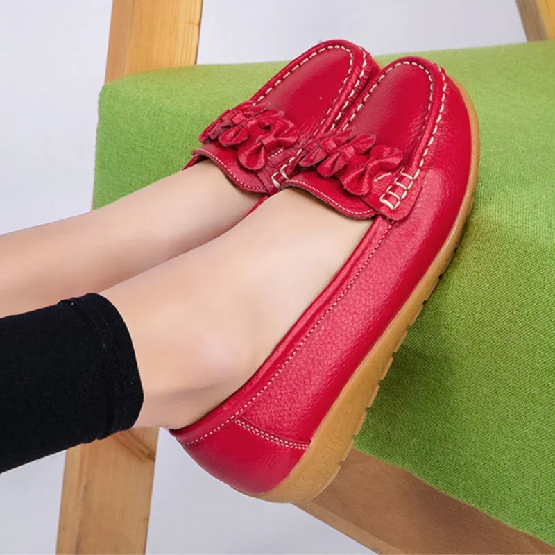 Женская обувь повседневные женские лоферы без шнуровки на плоской подошве