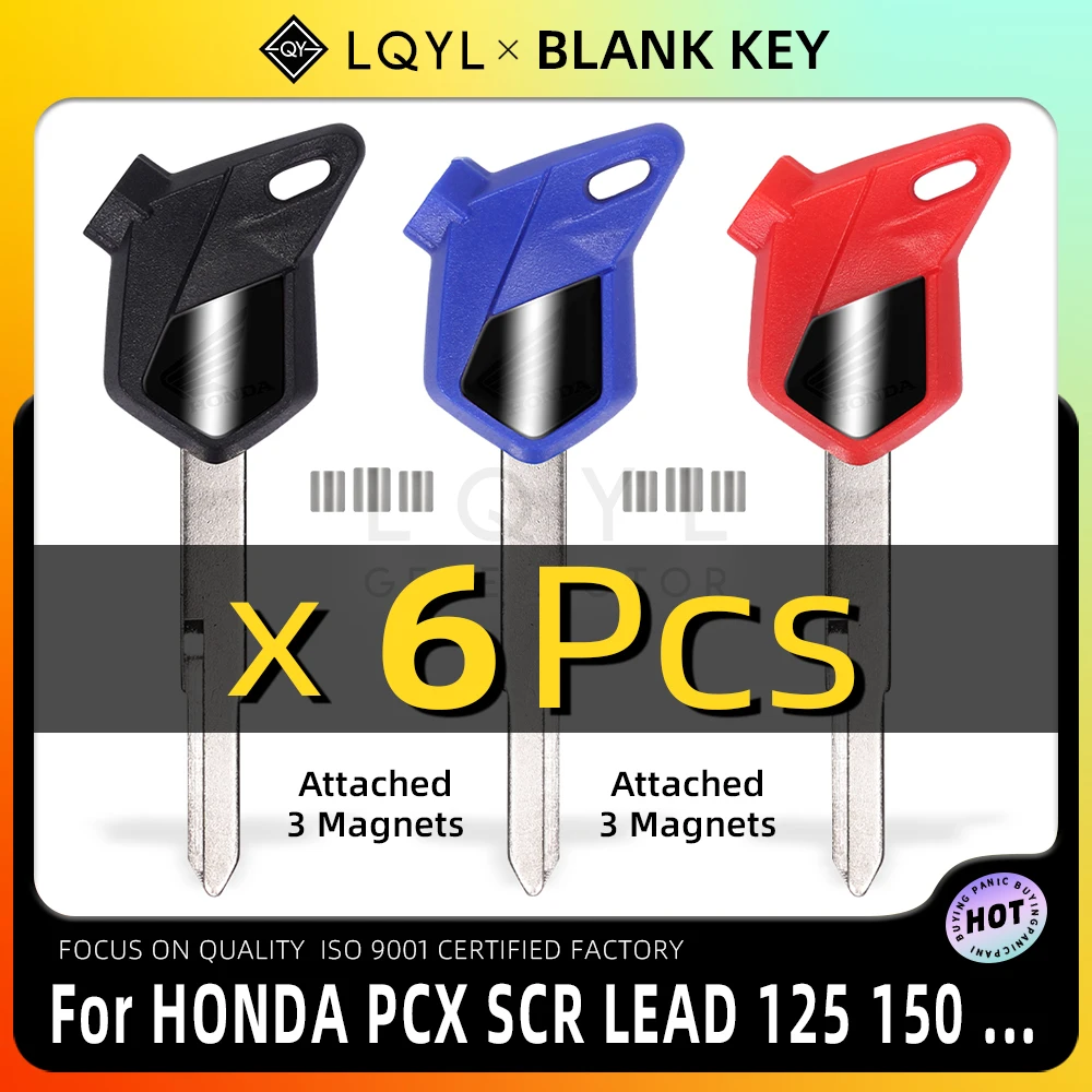 6 шт., сменные ключи для мотоцикла HONDA, скутера, PCX 125 SCR100 WH110 150