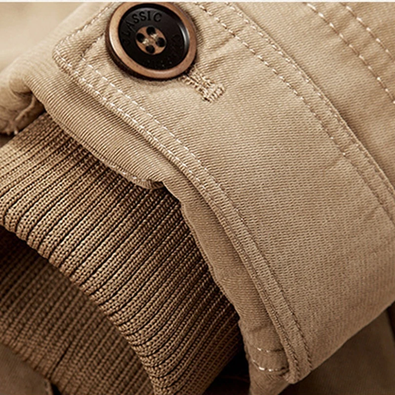 New 2022 Men's Casual Jacket Fashion Winter Parkas Male Fur Trench Thick Overcoat Heated Jackets Cotton Warm Coats Long-sleeved