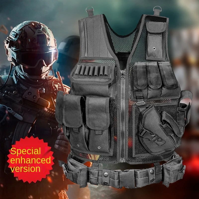 

Security Tactical vest Hunting Vest Military Tactical Vest SWAT CS Vest Camping Detachable Combat Assault Plate Carrier Vest