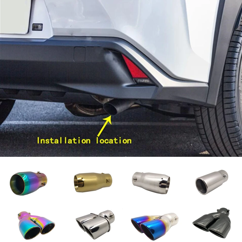 

For Lexus UX 200H 250H 260H 2019 2020 Car Accessories Cover Muffler Exterior Back Pipe Dedicate Exhaust Tip Tailpipe Ornament