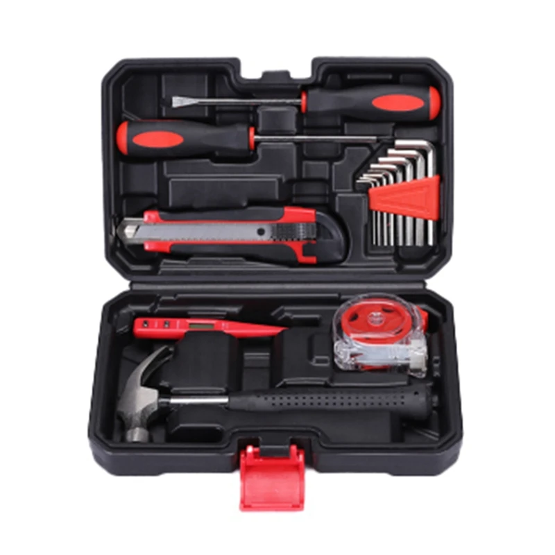 

15 шт., набор инструментов для ремонта дома, с ящиком для инструментов