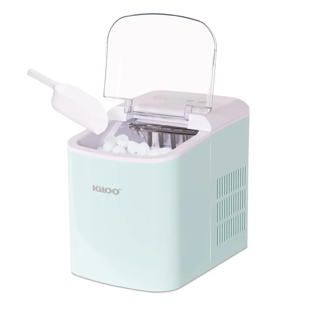 

Igloo IGLICEB26AQ 26-Pound Automatic Portable Countertop Ice Maker Machine - Aqua Ice Maker Machine