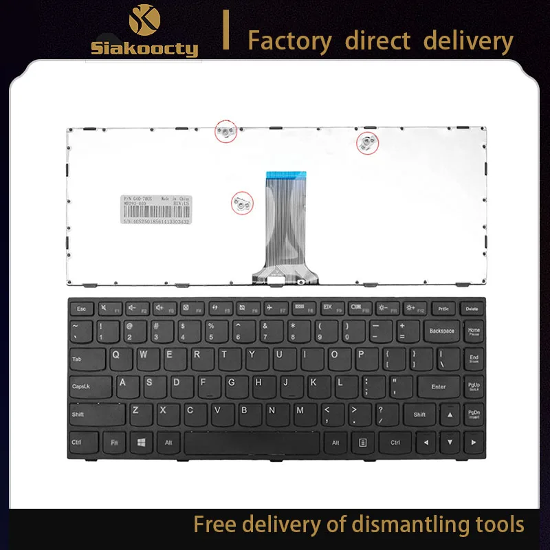 

Siakoocty oem New for IBM Lenovo G40 G40-70A B40-30 B40-45 B40-70 B40-80 laptop Keyboard black