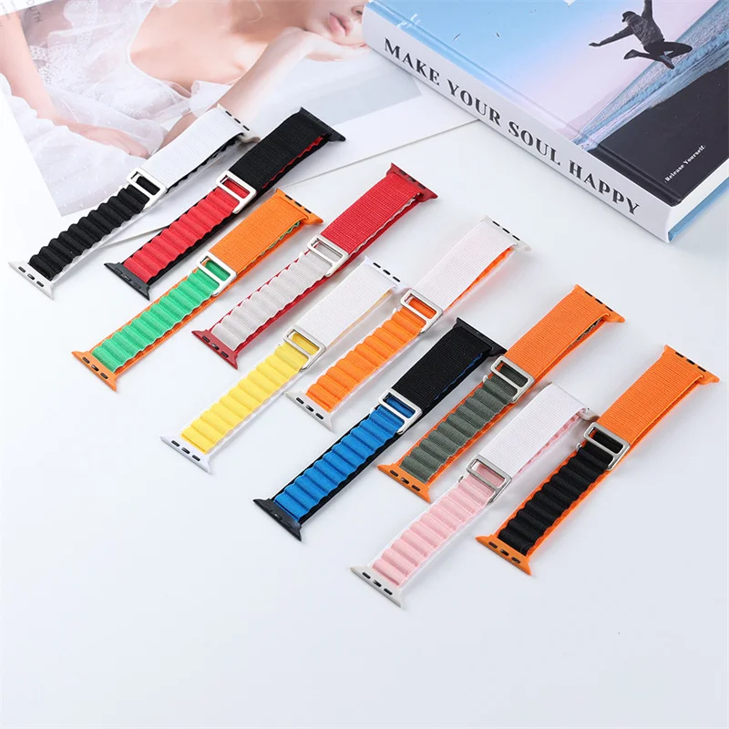 Alpine Loop Band for Apple Watch Strap 49mm 44mm 40mm 45mm 41mm 42mm 38mm 40 44 45 mm Correa iWatch Ultra Series 7 6 5 4 3 se 8