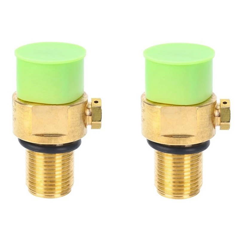 

2Pcs M18X1.5 Thread Tank Maker Valve Adapter Refill Co2 Pin Replacement 150Bar Tr21x4 Tank Valve Adapter For Soda Stream