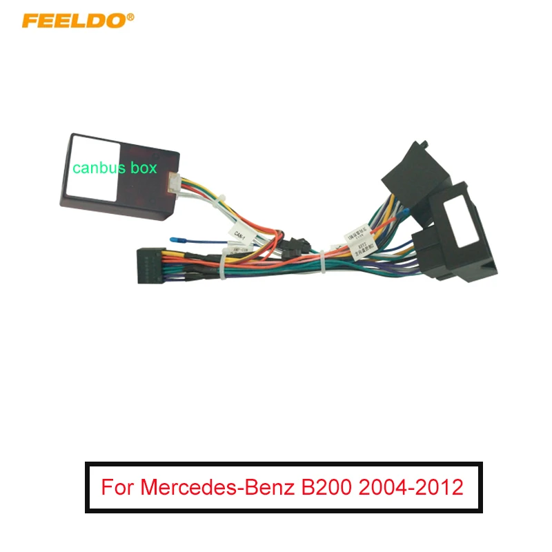 

Автомобильная аудиопроводка с коробкой Canbus для Mercedes-Benz B200 Aftermarket 16pin CD/DVD стерео Монтажный провод адаптер