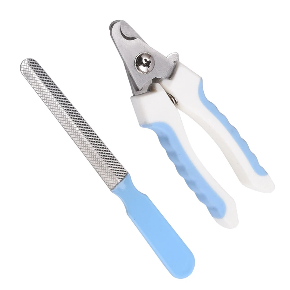 

Cat and Dog Nail Scissors, Non-Slip Handle, Cat Claw Scissors with Nail File for Pet Dogs and Cats
