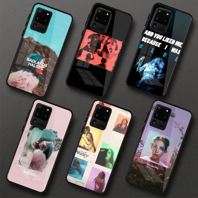 Badlands Halsey Phone Case For Samung A32 A51 A52 NOTE 10 20 S10 S20 S21 S22 Pro Ultra Black PC Glass Phone Cover