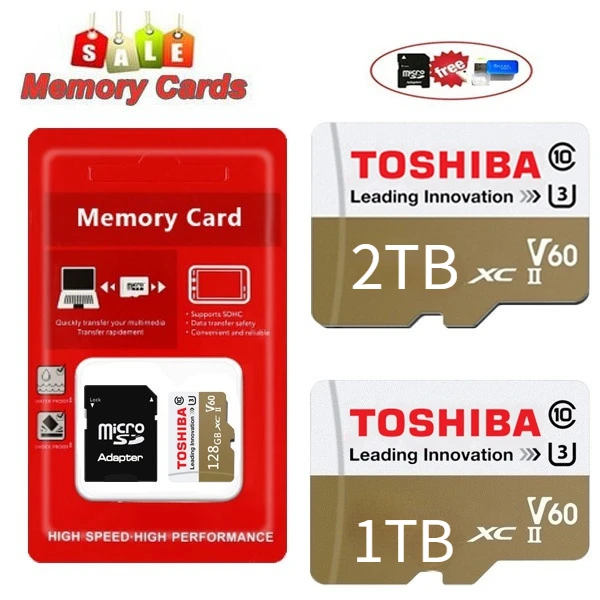 Tarjeta tf de alta velocidad de gran capacidad 2TB 1TB 512GB 256GB unidad USB Micro SD SDHC tarjeta c10 UHS-1 tarjeta de memoria TF