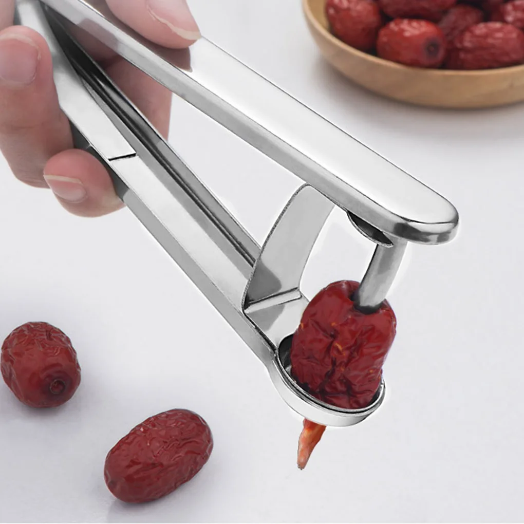

Hand Press Red Date Cheery Core Remover Handheld Corer Food Core Remover Stainless Steel For Restaurants Gadgets