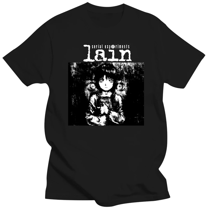 

Japanese Anime Serial Experiments Lain Printed T-shirt Men And Women Summer Fashion Short-sleeved Casual Gothic Street T-shirt