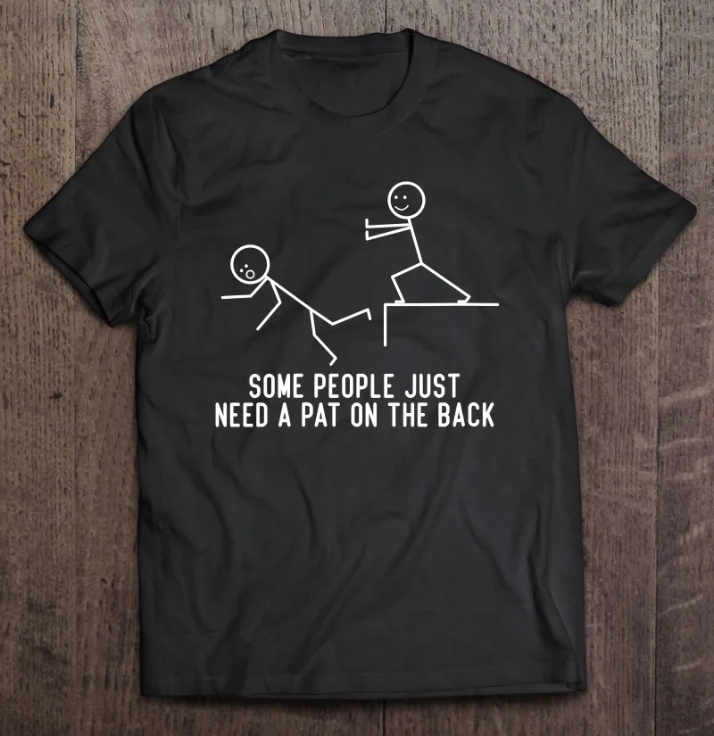 

Мужские футболки Wo с забавным подарком для некоторых людей просто нужно похлопывать по спине, Мужская футболка большого размера, мужские фу...