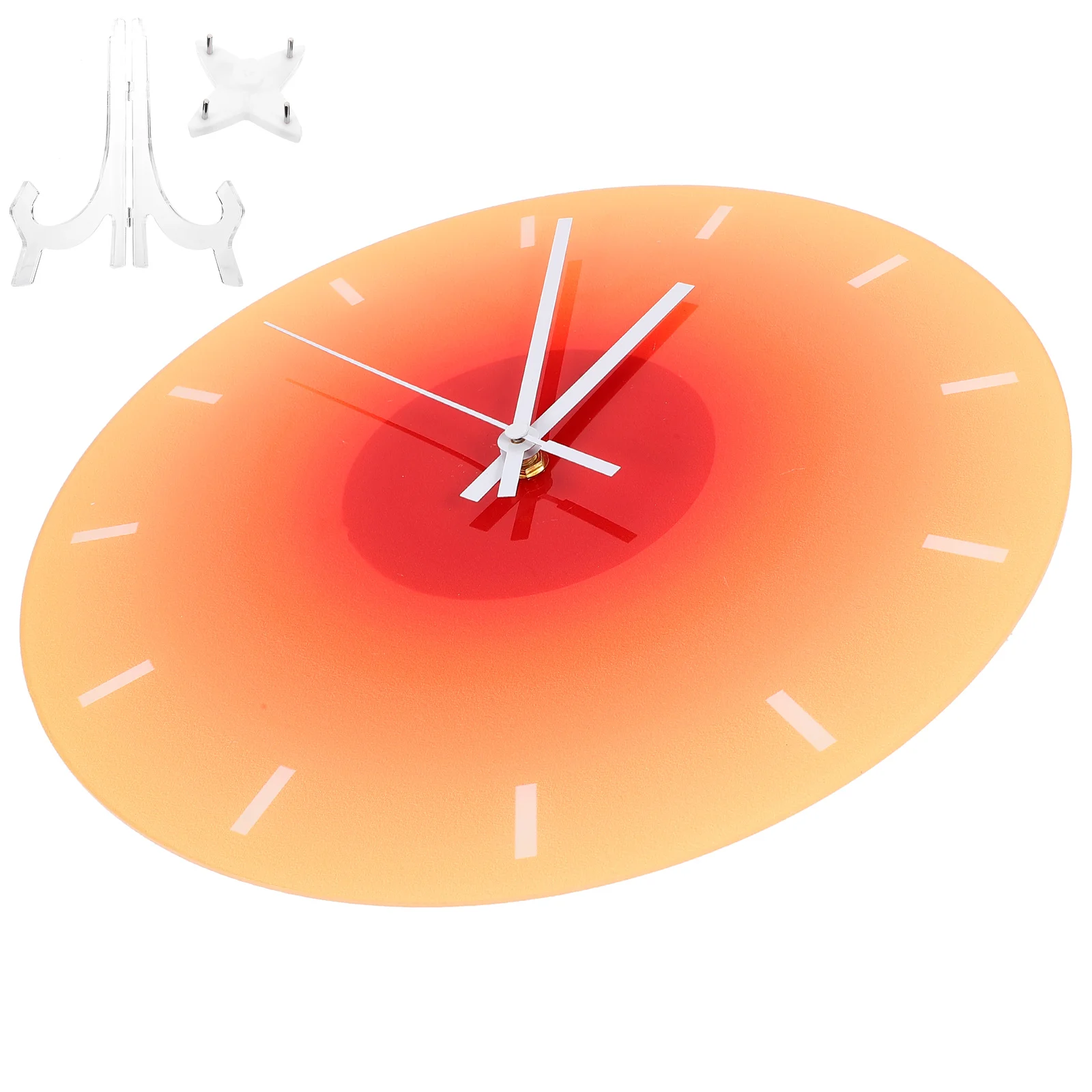 

Round Wall Clock Acrylic Bedroom Office Decor Desktop Indoor For Home Household Birthday Decoration Girl