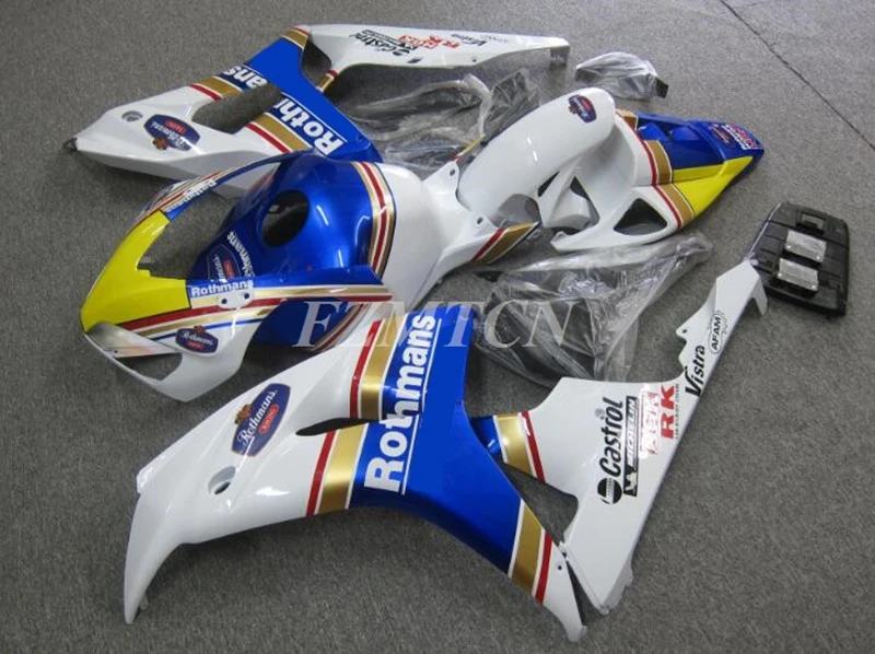 

Новый комплект обтекателей Подходит для HONDA CBR1000RR 2006 2007 06 07 высококачественный корпус из АБС-пластика под заказ бесплатно синий белый