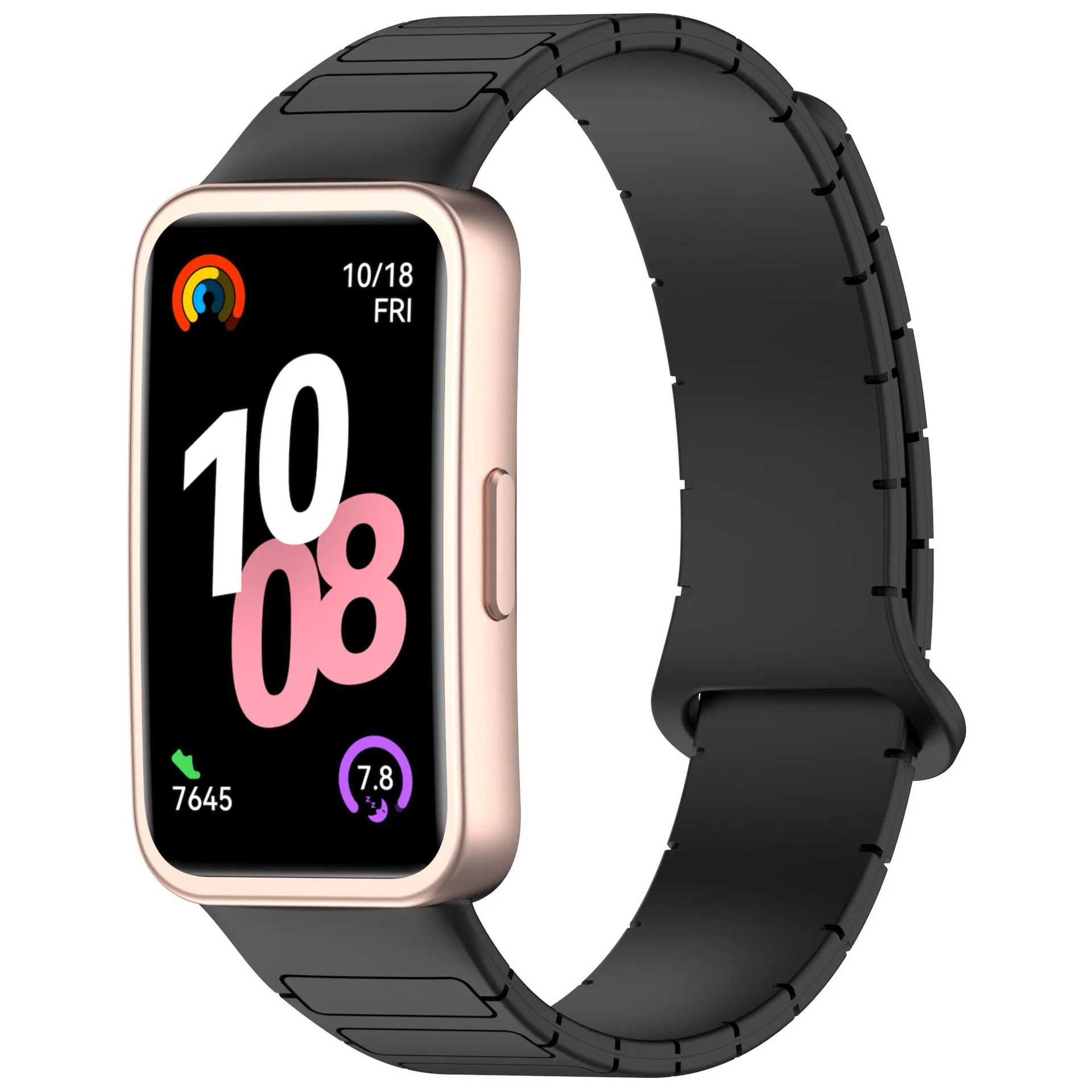 Фото Ремешки с магнитной петлей для Huawei Band 10/9/8, аксессуары для ремешков, спортивный силиконовый браслет Pulseira Correa для Huawei Bands 9 8 NFC №2