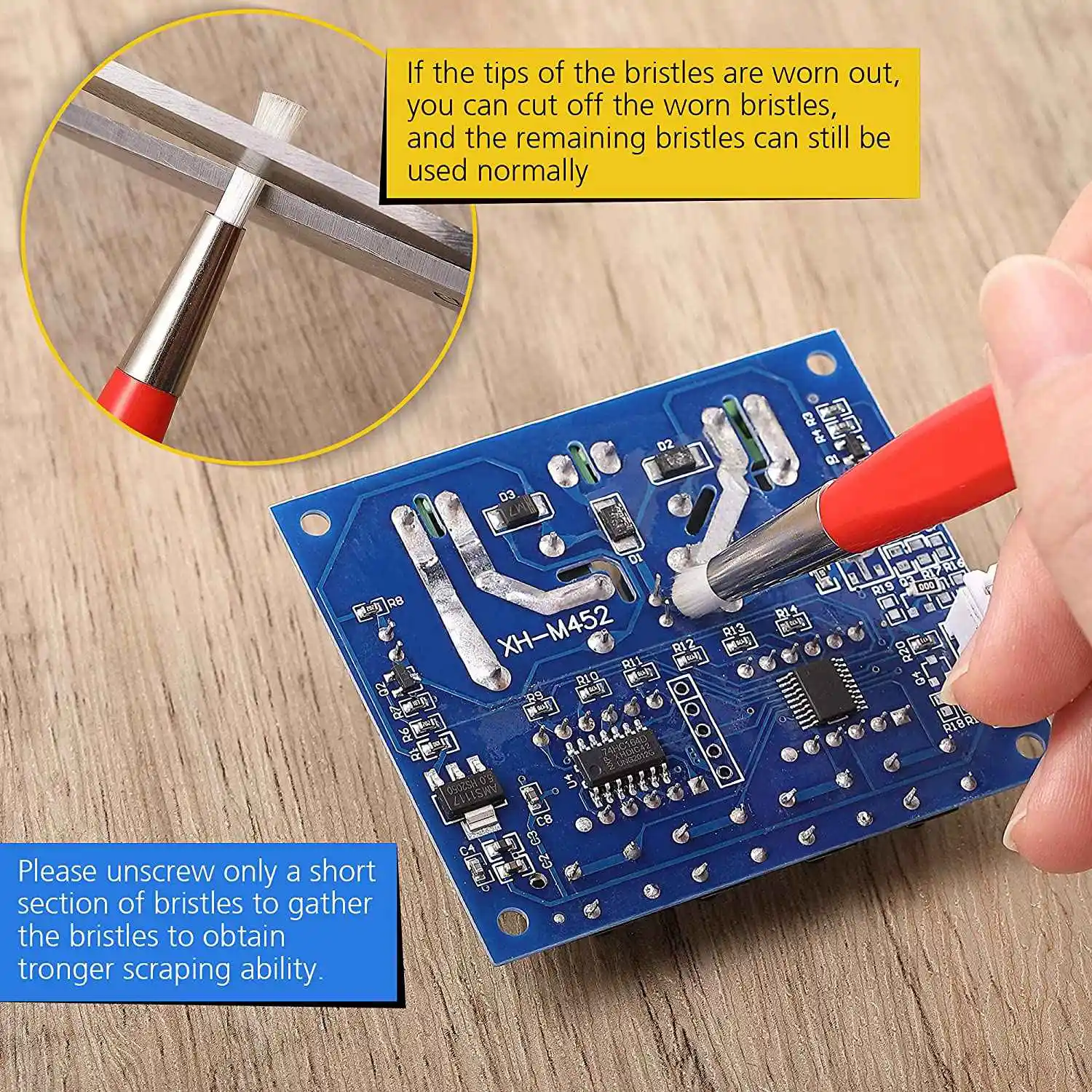4 шт./набор кисточки для удаления ржавчины
