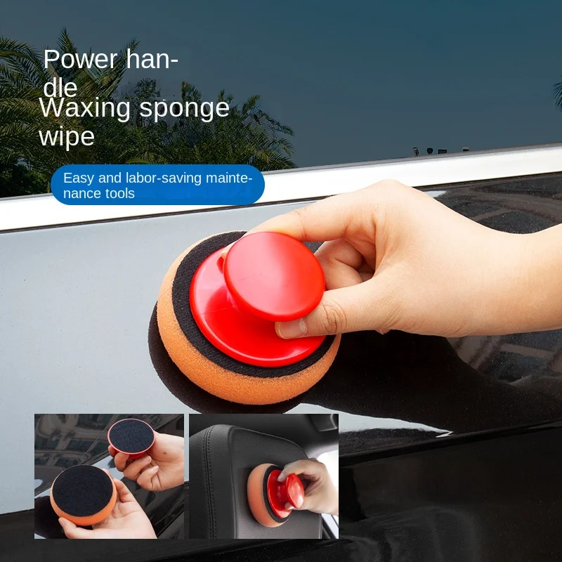 

Car Wash Wax Polish Pad Polishing Pad Sponge Car Cleaning Cloth Microfiber Polishing waxing sponge car house maintenance tool