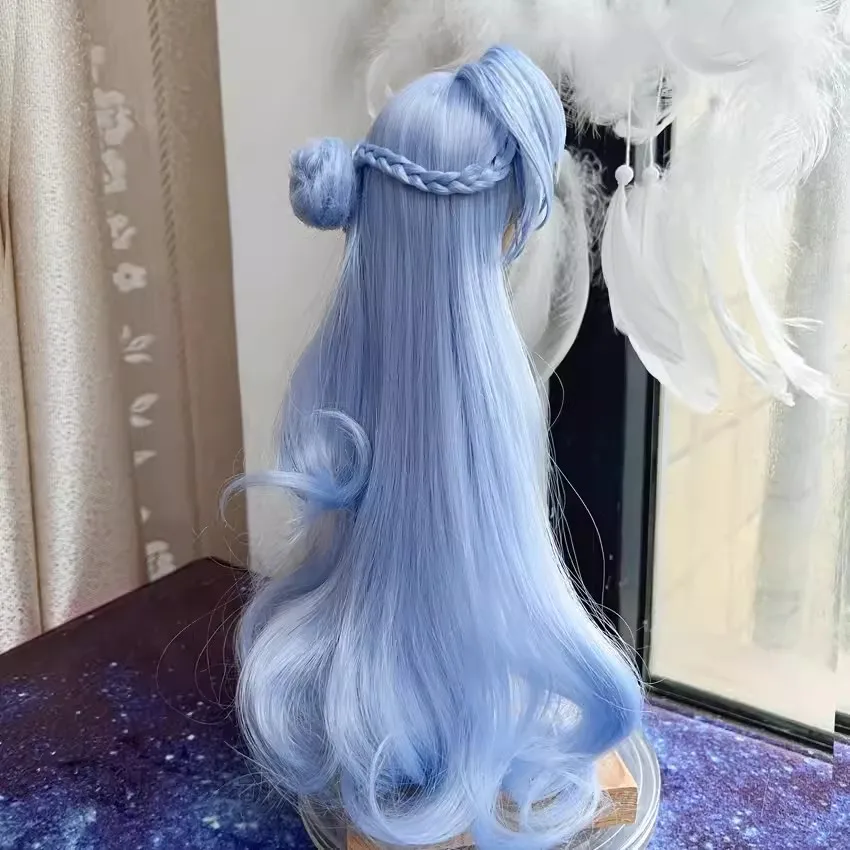 Парик для косплея Cosmile Anime Honkai: Star Rail Robin Blue Hair косплей 1/3 1/4 1/6 шарнирная кукла