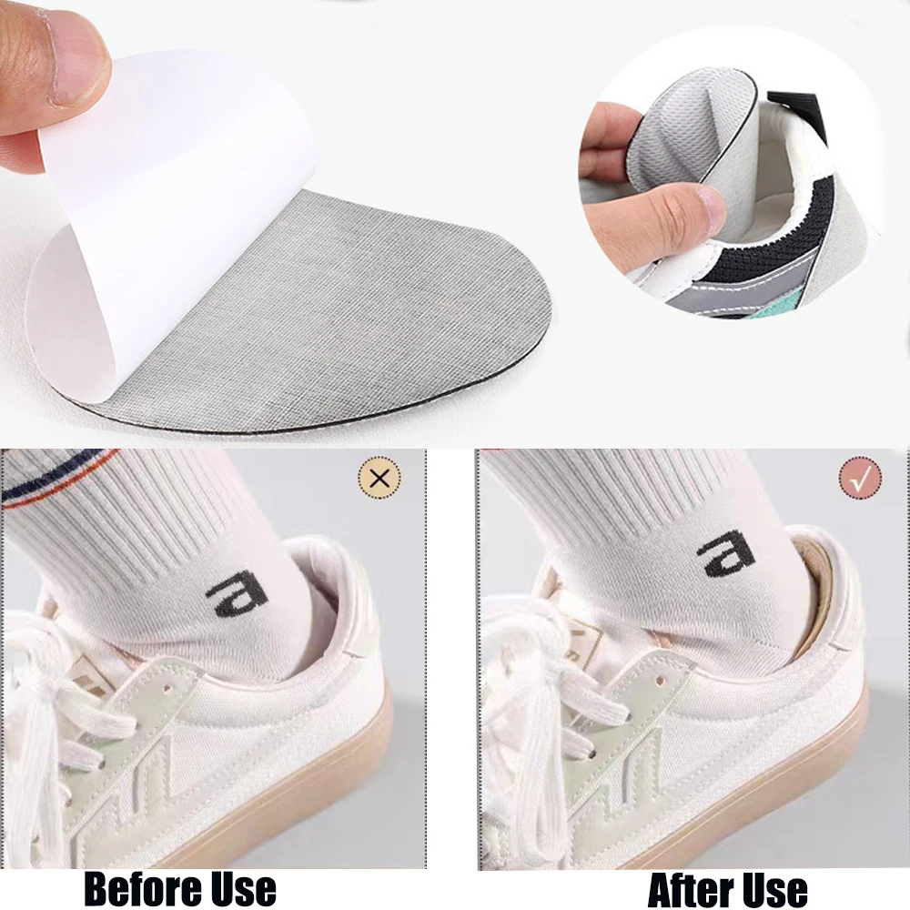 6Pairs Insoles for Shoes Patch Heel Pads for Sports Women Men Pain Relief Antiwear Foot Pads Adjustable Size Heel Protectors