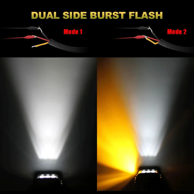 Двухсторонний стробоскоп для стрельбы двухцветный Cree Pods светодиодная