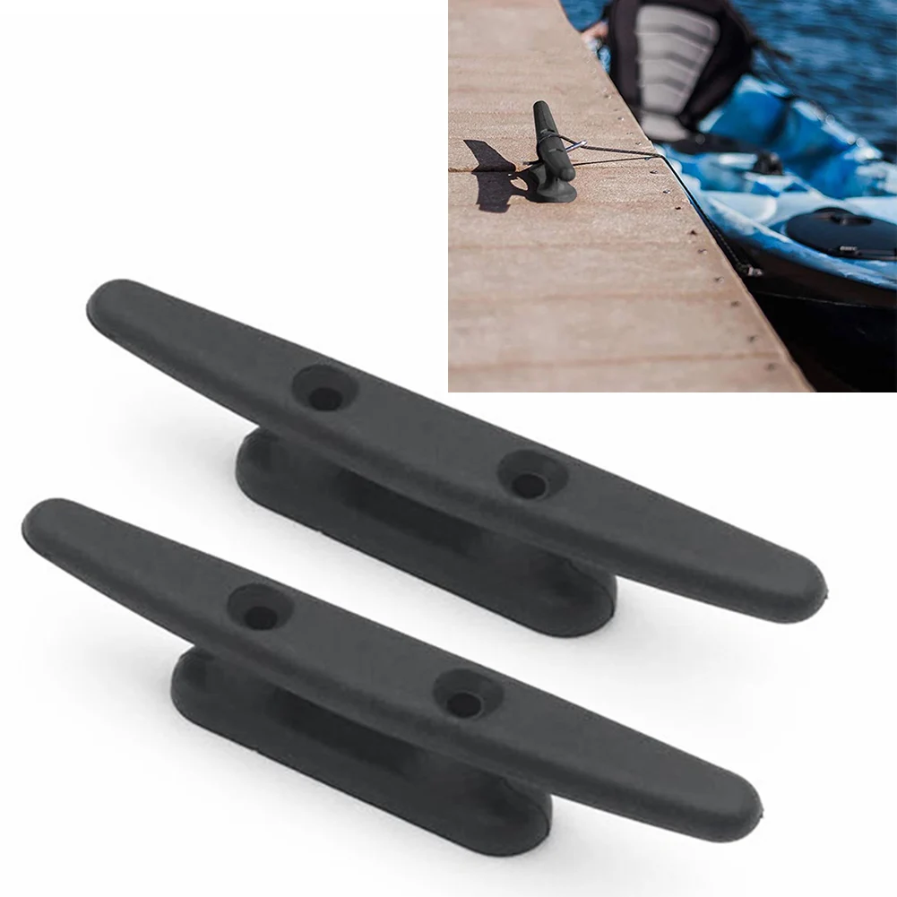 

Hot Sale Wholesale Hole Cleats 2022 Newest Accessories Boat Accessories Marine Parts 2pcs 98MM Black Dock Hold